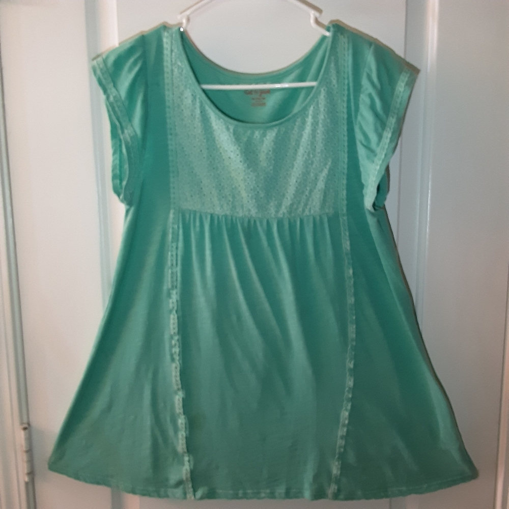 Cat and Jack Target 14-16  lite teal cotton